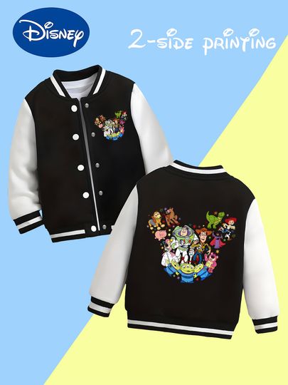 Discover Disney Toy Story Mickey Mouse Head Baseball Boys Jacket