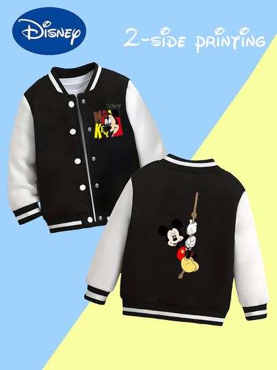 Discover Disney Stitch cute boy baseball jacket