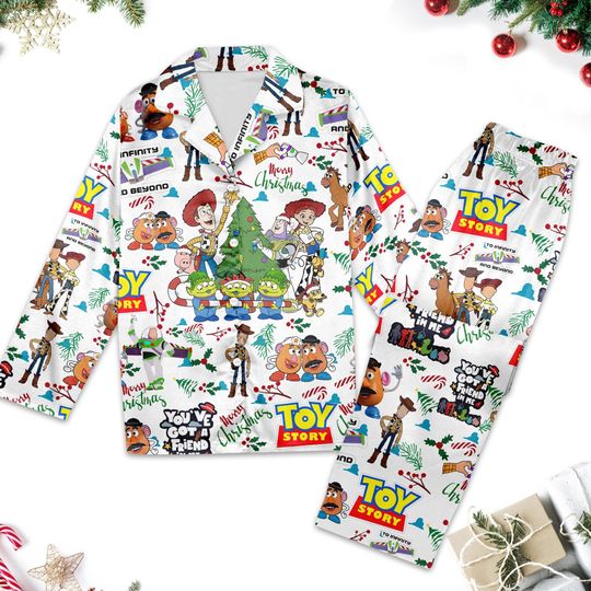 Discover Toy Story Christmas Pajamas Set, Disney Toy Story Pajama, Woody Buzz Lightyear Matching Family Pajamas, Toy Story Christmas Party PJs