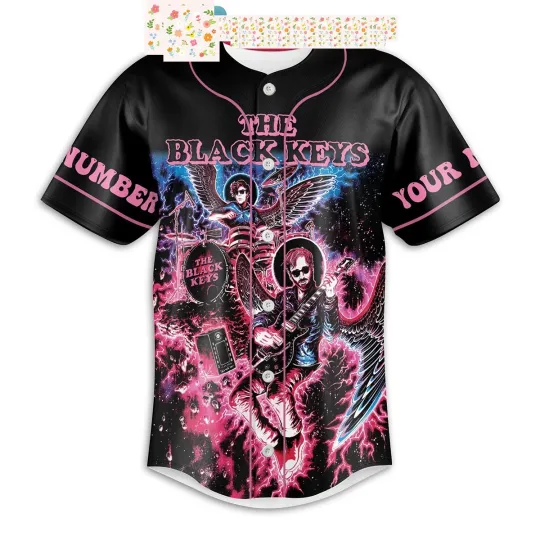Discover The Black Keys Let's Rock Tour Personalized Baseball Jersey