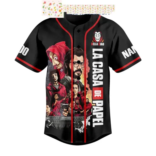 Discover Money Heist La Casa De Papel Personalized Baseball Jersey