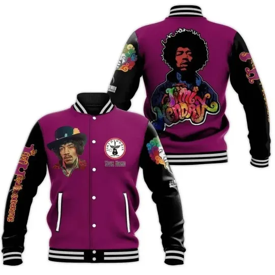 Custom Jimi Hendrix Baseball Jacket
