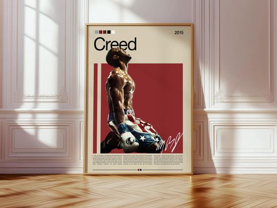 Discover Creed Poster | Michael B. Jordan Wall Art | Rocky Legacy Movie Print | Motivational Sports Poster | Boxing Gym Decor | Inspirational Boxing