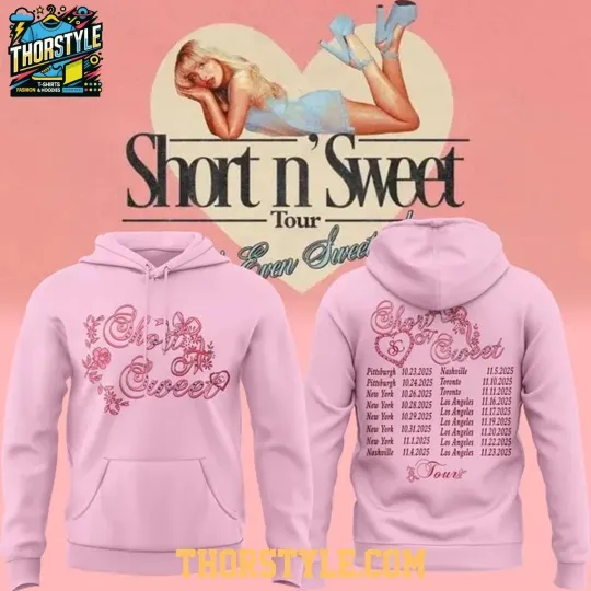Discover Sabrin Carpenter Short Sweet Tour 2025 Celebration Hoodie