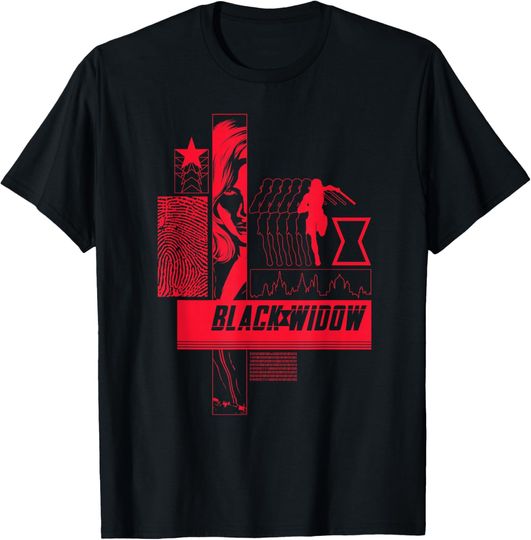 Discover Marvel Black Widow Movie Natasha Romanoff Retro Spy T-Shirt