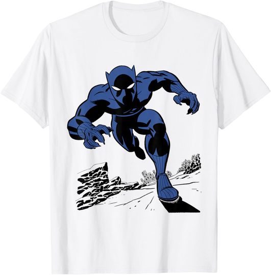 Discover Marvel Black Panther Retro Comic Art T-Shirt