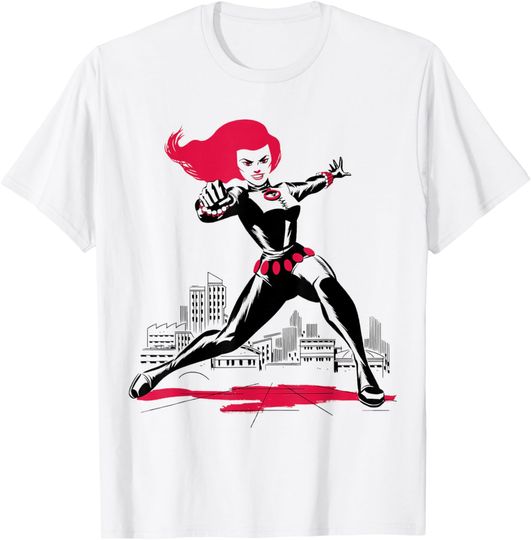 Discover Marvel Black Widow Retro Comic Art T-Shirt