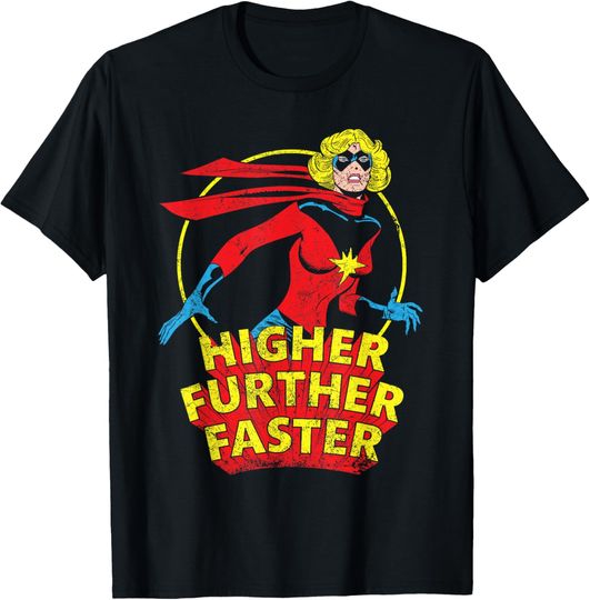 Marvel Captain Marvel Carol Danvers Retro Comic T-Shirt T-Shirt, Gift For Fans