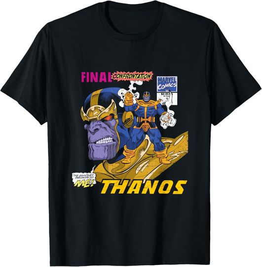Marvel Comics Thanos Final Confrontation Retro T-Shirt, Gift For Fans