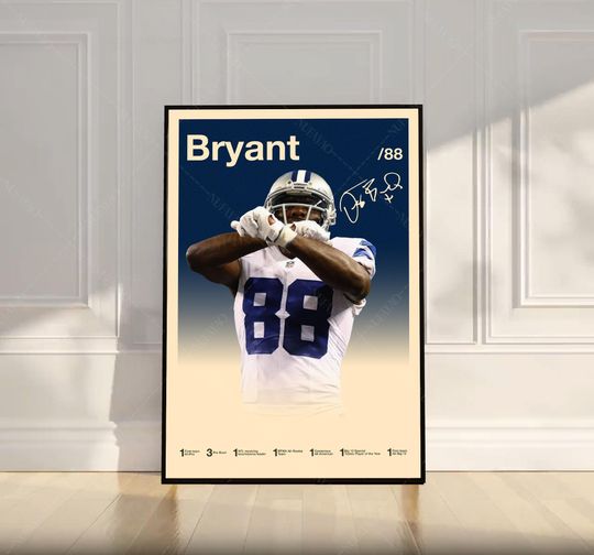 Discover Dez Bryant Poster, football Poster, Motivational Poster, Mid Century Modern Art, Football Poster, Sports Poster, Bedroom Decor, Wall Art
