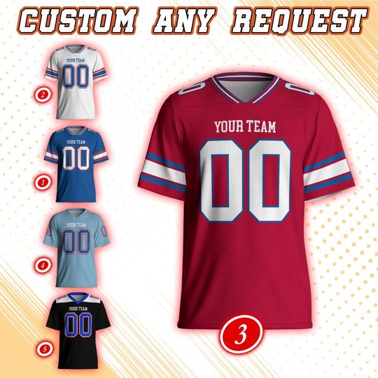 Discover Kansas College Football Team Custom Jersey, Custom Any Team Name Number Football Jersey Uniform, Jayhawk Football, College Sport 13925DN41