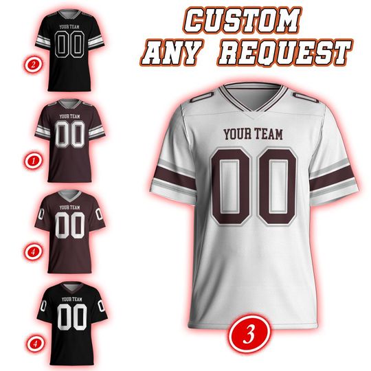 Discover Texas College Football Team Custom Jersey, Any Team Name Number Football Jersey Uniform, Aggy Football, College Sport 13925DN52