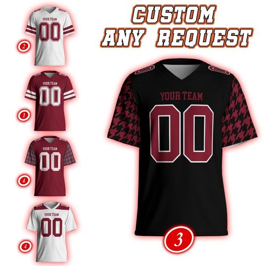 Albm College Football Team Jersey Custom, ide Football
