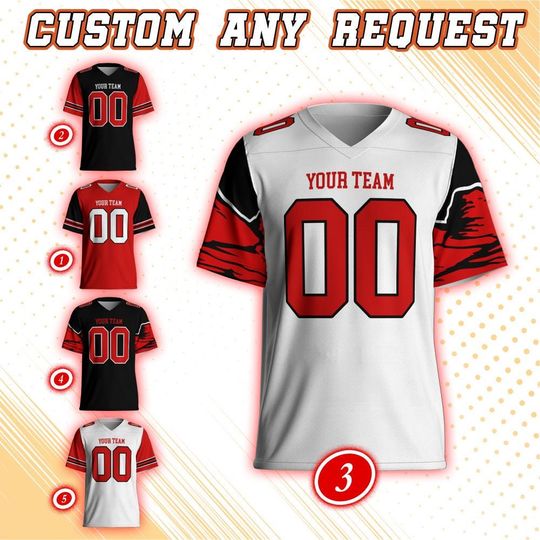 Discover Utah College Football Team Custom Jersey, Custom Any Team Name Number Football Jersey Uniform, Ute Football, College Sport 13925DN45