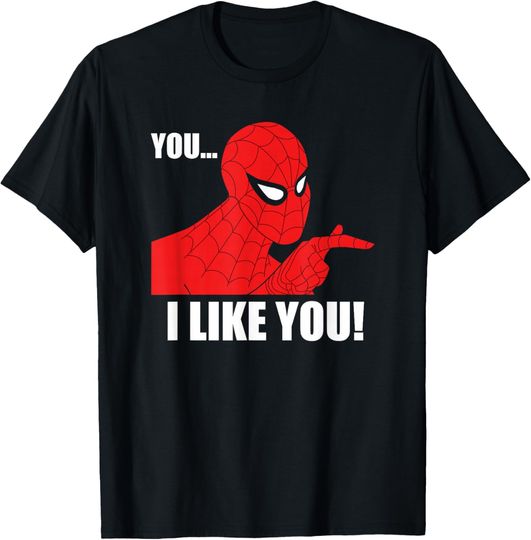 Discover Marvel Spider-Man You I Like You Retro 1960s T-Shirt