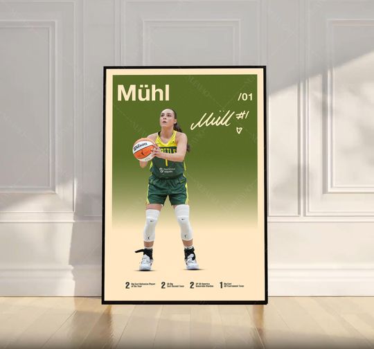 Discover Nika Muhl Poster, WNBA Poster, Motivational Poster, Mid Century Modern Art, Sports Poster, Basketball Gift, Bedroom Decor, Wall Art