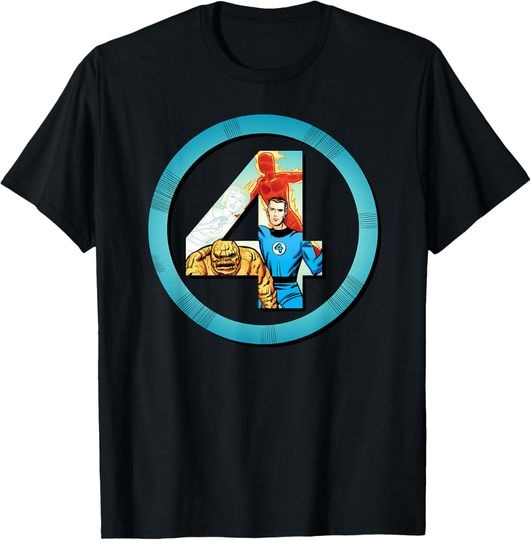 Discover Marvel The Fantastic 4 Super Heroes Retro T-Shirt