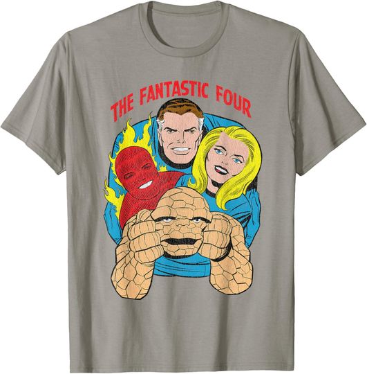 Discover Marvel The Fantastic Four Retro Comic T-Shirt