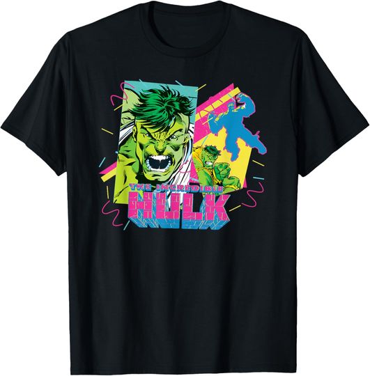 Discover Marvel The Incredible Hulk Retro 90s T-Shirt