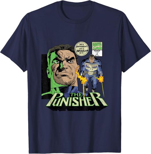 Marvel The Punisher Retro Marvel Comics T-Shirt T-Shirt, Gift For Fans