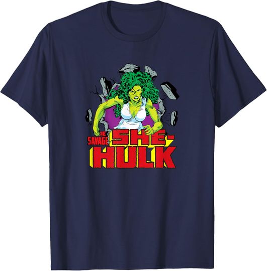 Discover Marvel The Savage She-Hulk Retro Comic T-Shirt, Gift For Fans