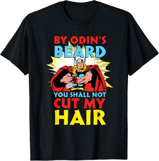 Discover Marvel Thor You Shall Not Cut My Hair Retro T-Shirt T-Shirt, Gift For Fans