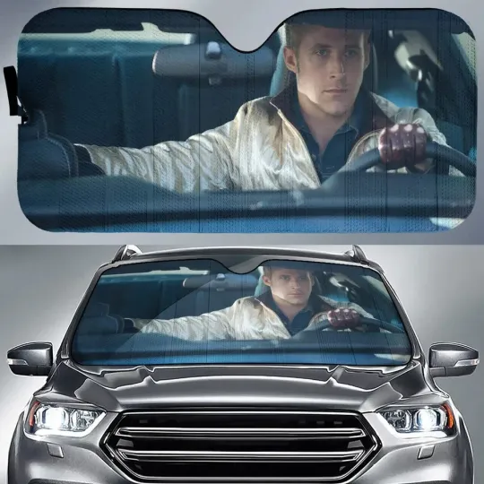 Discover Drive Movie Car Sun Shade - Ryan Gosling Inspired Accessory