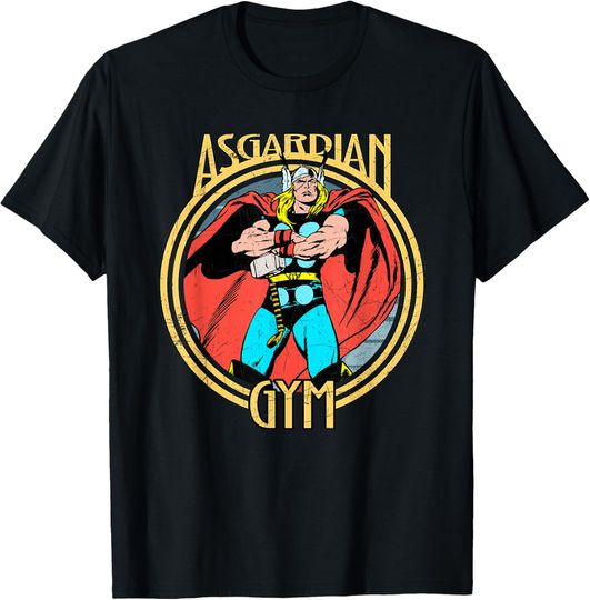 Discover Marvel Thor Retro Comic Book Asgardian Gym T-Shirt, Gift For Fans