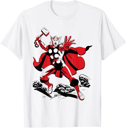 Discover Marvel Thor Retro Comic Art T-Shirt, Gift For Fans