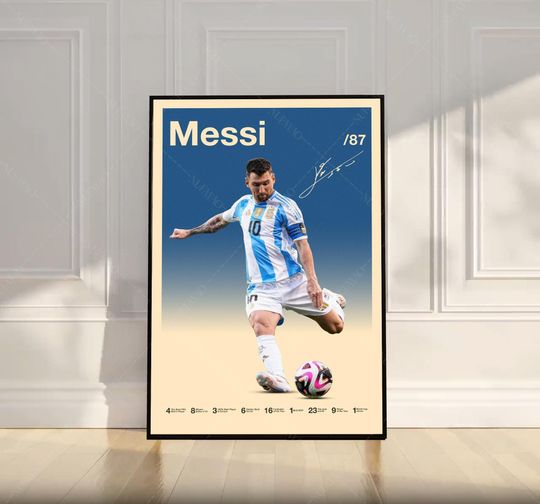 Discover Lionel Messi Poster, Argentina Soccer Print, Motivational Poster, Soccer Gifts, Football Poster, Sports Poster, Bedroom Decor, Wall Art