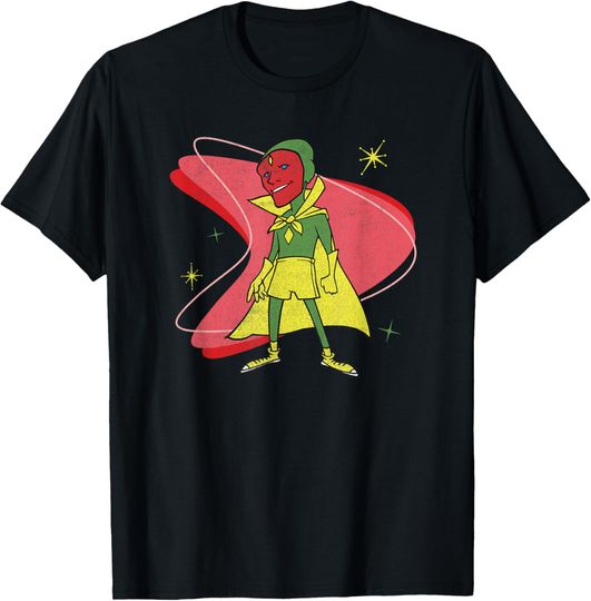 Marvel WandaVision Vision 50s Retro T-Shirt, Gift For Fans