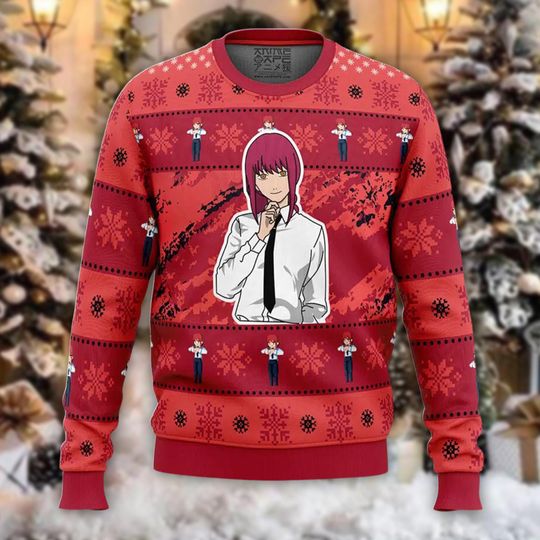 Control Devil Ugly Christmas Sweater, Anime Boss Xmas Jumper, Public Safety Holiday Sweatshirt, Manipulator Crewneck Gift for Fan