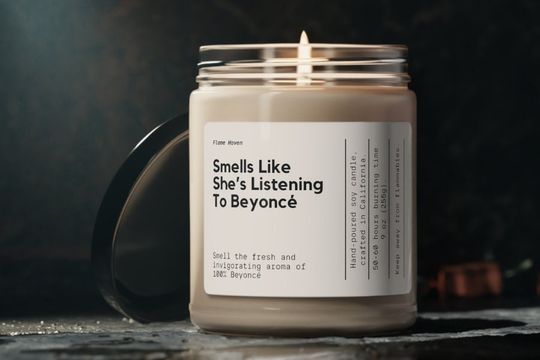 Discover Smells Like She's Listening To Beyonce Candle, Gift For Her, Singer Inspired Candle, Beyonce Merch, Country Inspired Gift, This Ain't Texas