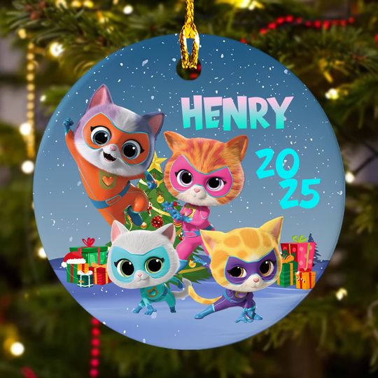 Discover Personalized SuperKitties Christmas Ornament, Disney SuperKitties Xmas Ornament, Christmas Tree Decor Gift