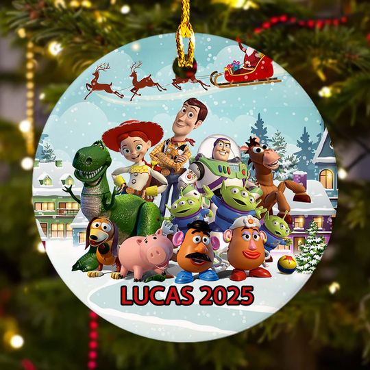 Discover Personalized Toy Story Ornament, Toy Story Xmas Ornament, Customized Disney 2025 Christmas Tree Decor, Toy Story Gift For Kid
