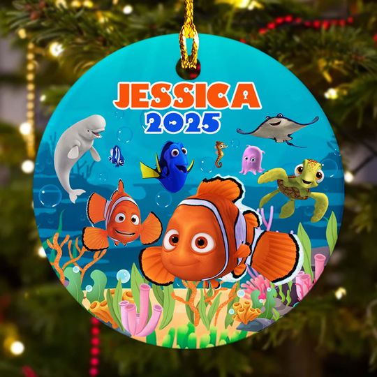 Discover Personalized Finding Nemo Christmas Ornament, Disney Nemo Ornament, Customized Disney 2025 Christmas Tree Decor, Nemo Xmas Gift For Kid