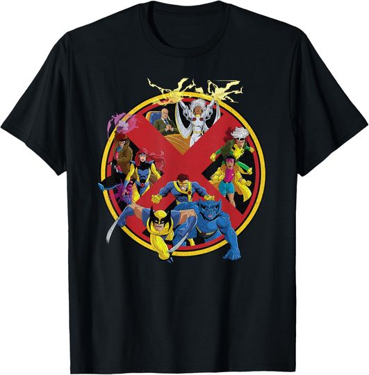 Discover Marvel X-Men Animated Series Logo Retro 90s T-Shirt