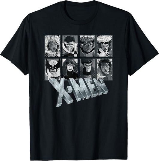 Marvel X-Men Animated Series Halftone Retro 90s T-Shirt, Gift For Fans