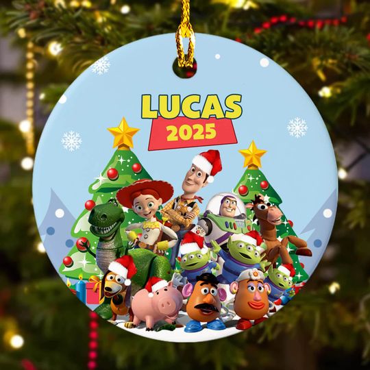 Discover Personalized Toy Story Christmas Ornament, Buzz Lightyear Ornament, Disney Christmas Tree Decor, Toy Story Woody Xmas Gift