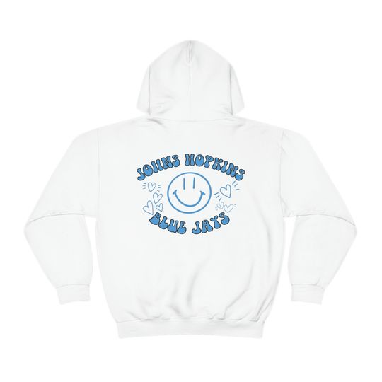 Discover Johns Hopkins Blue Jays Smile Hoodie