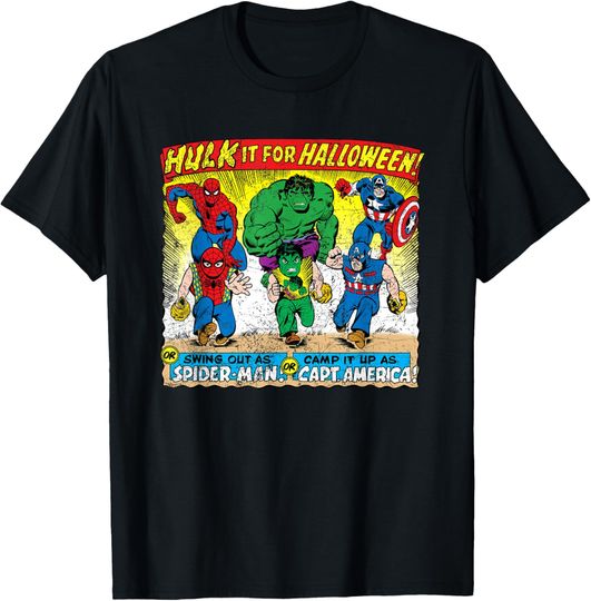 Discover Marvel Hulk It for Halloween Vintage Comic T-Shirt
