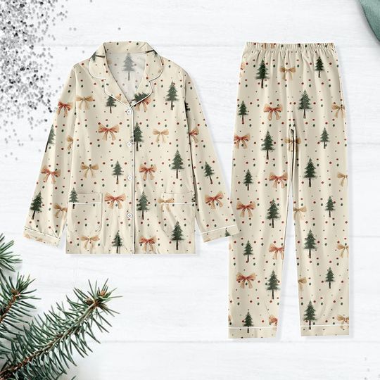 Discover Christmas Tree Pajama Set for Family, Holiday Sleepwear Collection