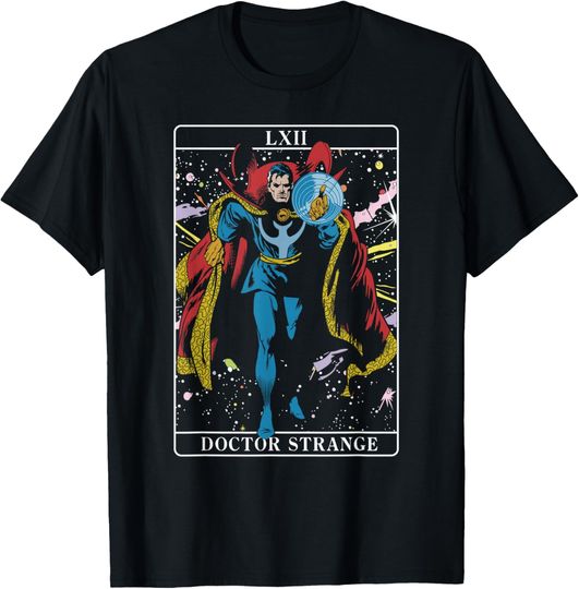 Marvel Halloween Doctor Strange Tarot Card Classic Comic T-Shirt, Gift For Fans