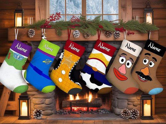 Discover Personalized Toy Story Christmas Stocking, Disney Christmas Stocking, Toy Story Stocking, Toy Story Merch, Disney Christmas 2025 Decor