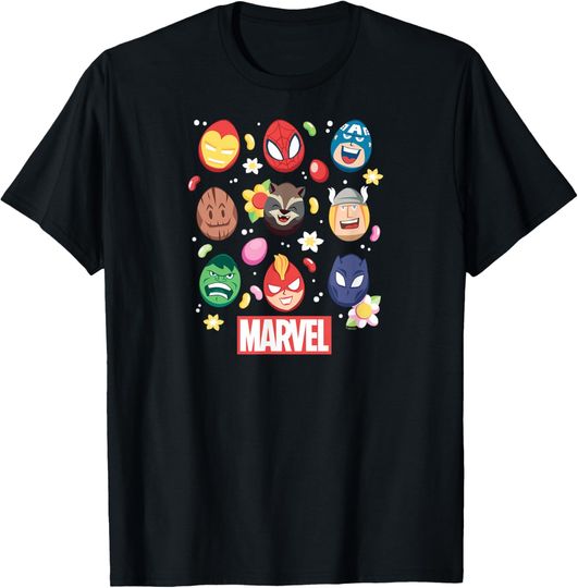 Discover Marvel - Easter Egg Grid T-Shirt