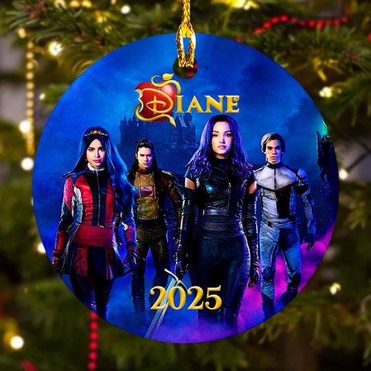 Discover Personalized Descendants Ornament, Disney Descendants Xmas Ornament Gift, Cartoon Christmas Tree Decor, Gift For Kid