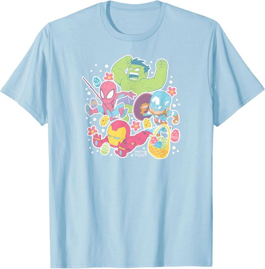 Discover Marvel - Easter Sticker Collage T-Shirt