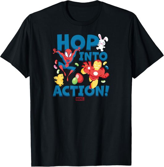 Discover Marvel - Hop Into Action Easter T-Shirt