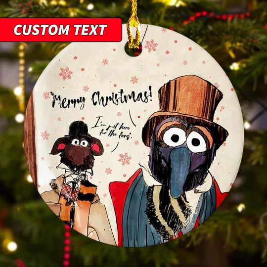 Discover Custom Muppets Christmas Carol Ornament, Rizzo and Gonzo Xmas Ornament, Customized The Muppets Christmas Tree Decor Gift