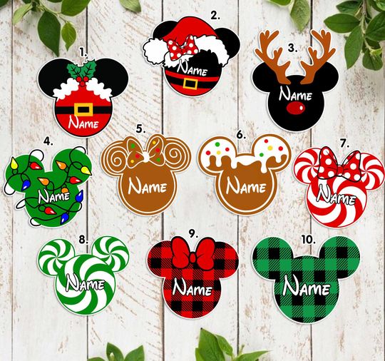 Discover Very Merrytime Disney Cruise Ship Christmas Character Door Magnets - Santa Elves Gingerbread Nutcracker Reindeer Christmas Tree
